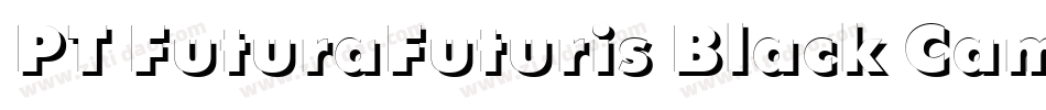 PT FuturaFuturis Black Cameo Cyrillic字体转换